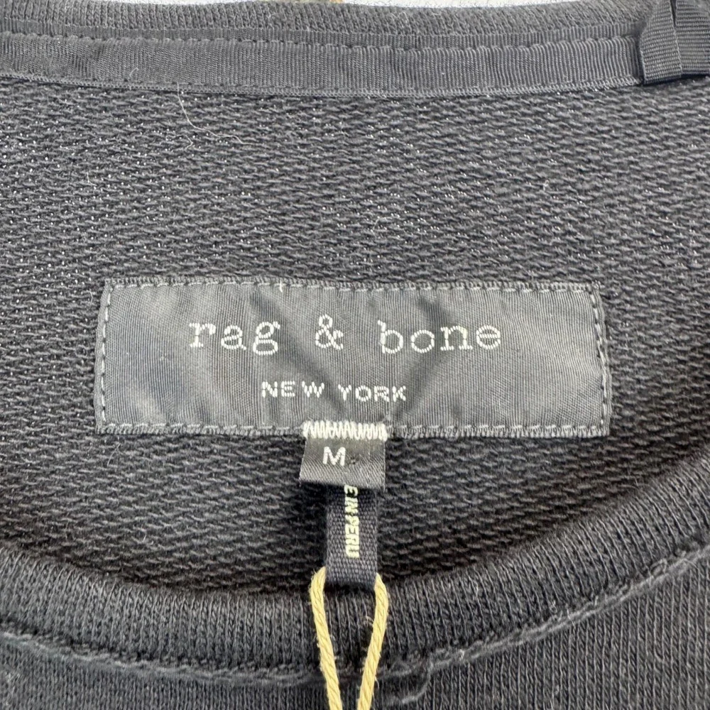 rag & bone Sweatshirt Men M Black Liberty Graphic NWT - Picture 8 of 16